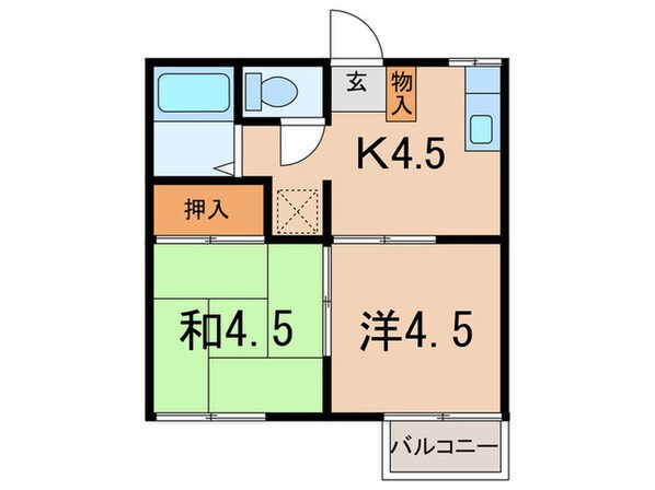 ファミールニシタニの物件間取画像